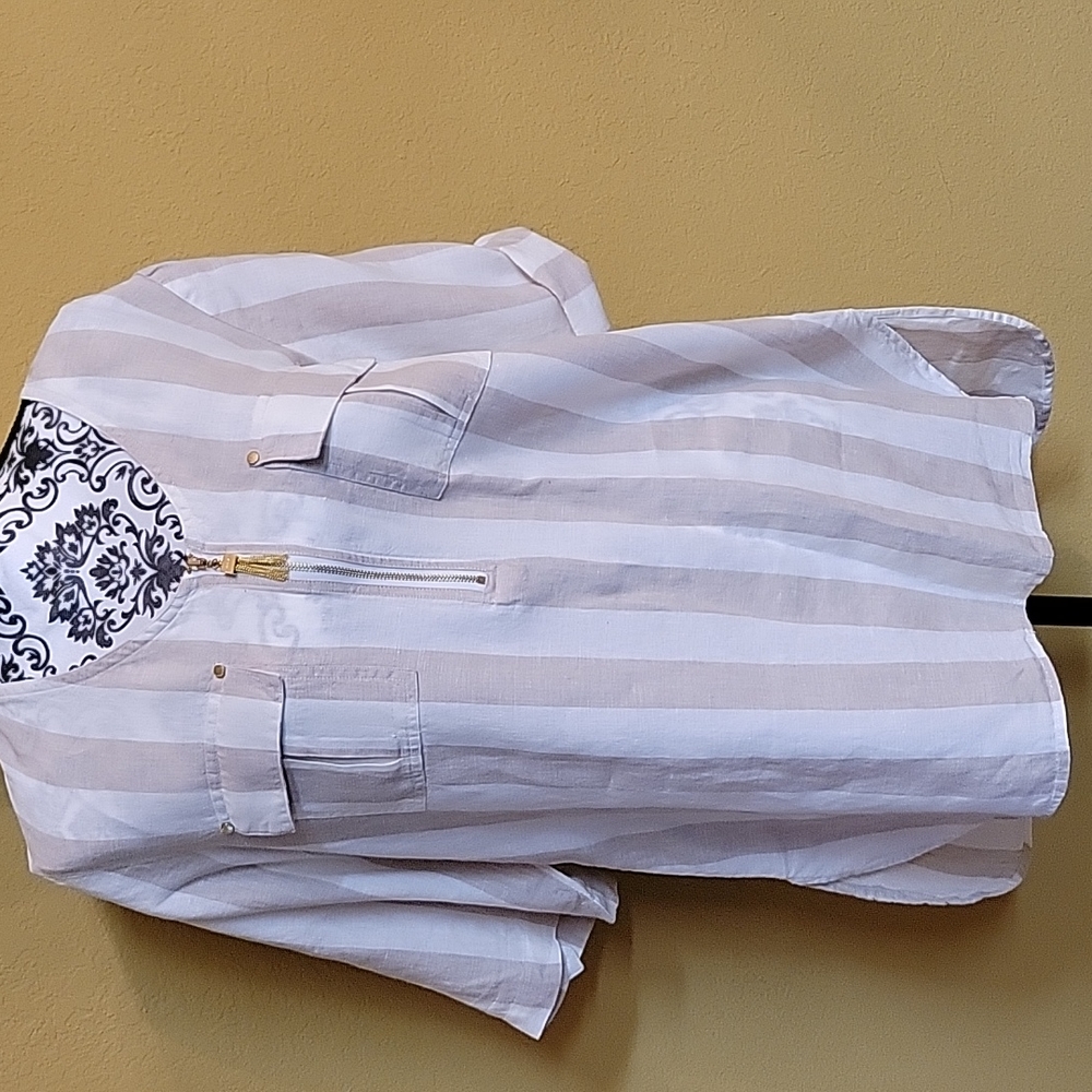 Linen tunic blouse